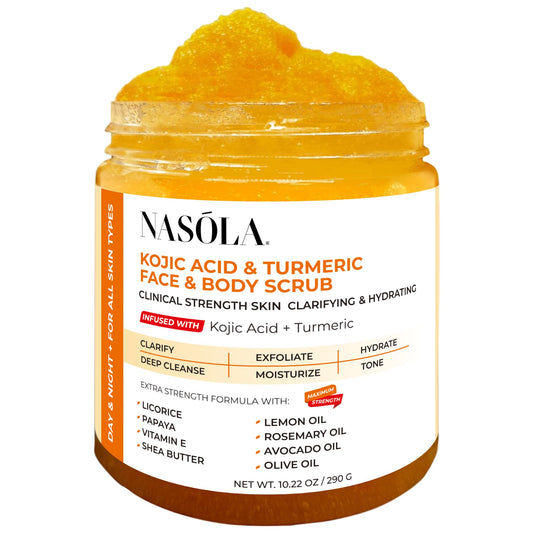 Kojic Acid & Turmeric Face and Body Scrub