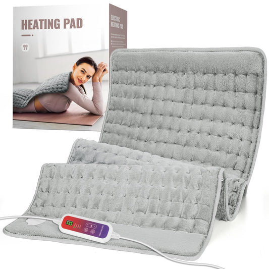 XXL 20x40 Electric Heating Pad with Auto Shut-Off & 6 Heat Settings