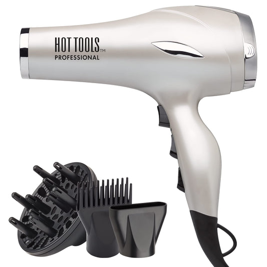 Turbo Ceramic Ionic Hair Dryer with 3 Styling Attachments