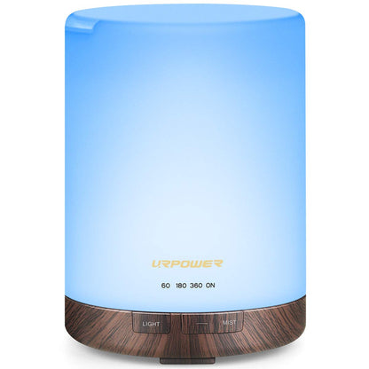 300ml Ultrasonic Essential Oil Diffuser with LED Night Light & Auto Shut-Off