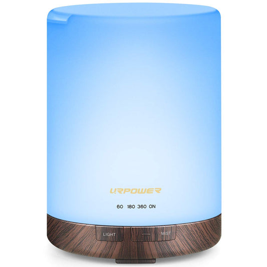 300ml Ultrasonic Essential Oil Diffuser with LED Night Light & Auto Shut-Off