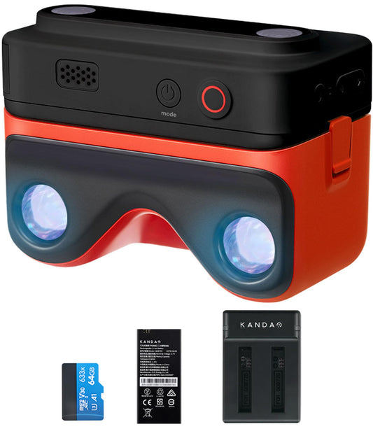 8K 3D Camera with Integrated Viewer & 4K 60FPS Video Recording