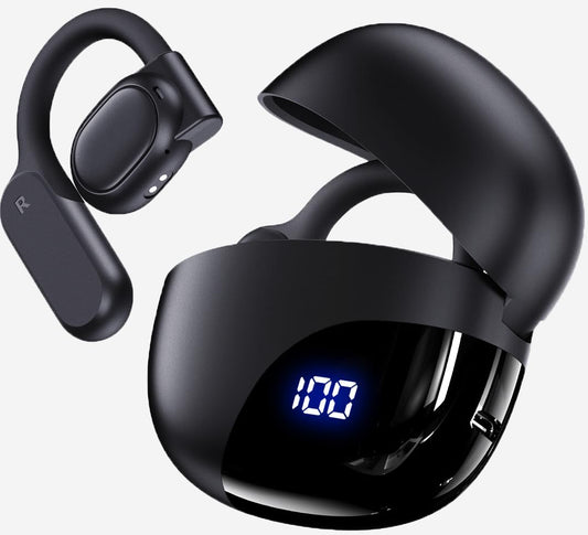 Open-Ear Bluetooth 5.3 Wireless Earbuds with 80-Hour Battery Life