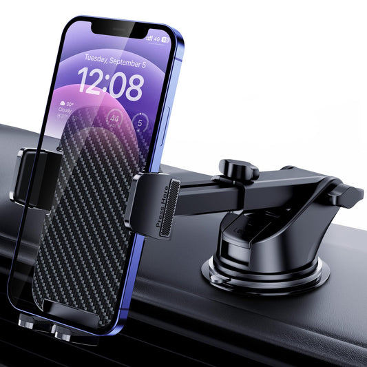 Universal Car Phone Mount with Heavy-Duty Suction Cup