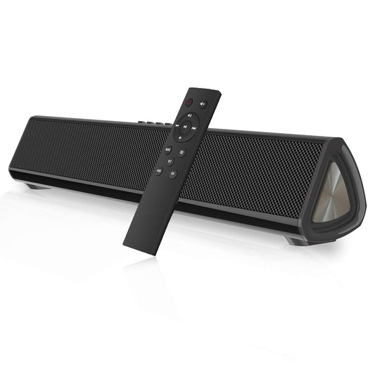 Portable Bluetooth Sound Bar with 3D Surround Sound & Remote Control