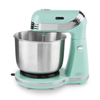 6-Speed Stand Mixer with 3 Qt Stainless Steel Bowl & Attachments