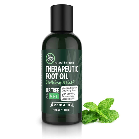 Tea Tree Foot & Body Oil for Dry Skin and Cracked Heels