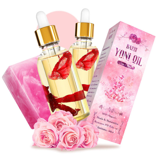 Feminine Care Soap Bars & Natural Intimate Oil Set
